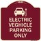 Signmission Electric Vehicle Parking W/ Graphic Heavy-Gauge Aluminum Sign, 18" x 18", BU-1818-24117 A-DES-BU-1818-24117 - alternate 1